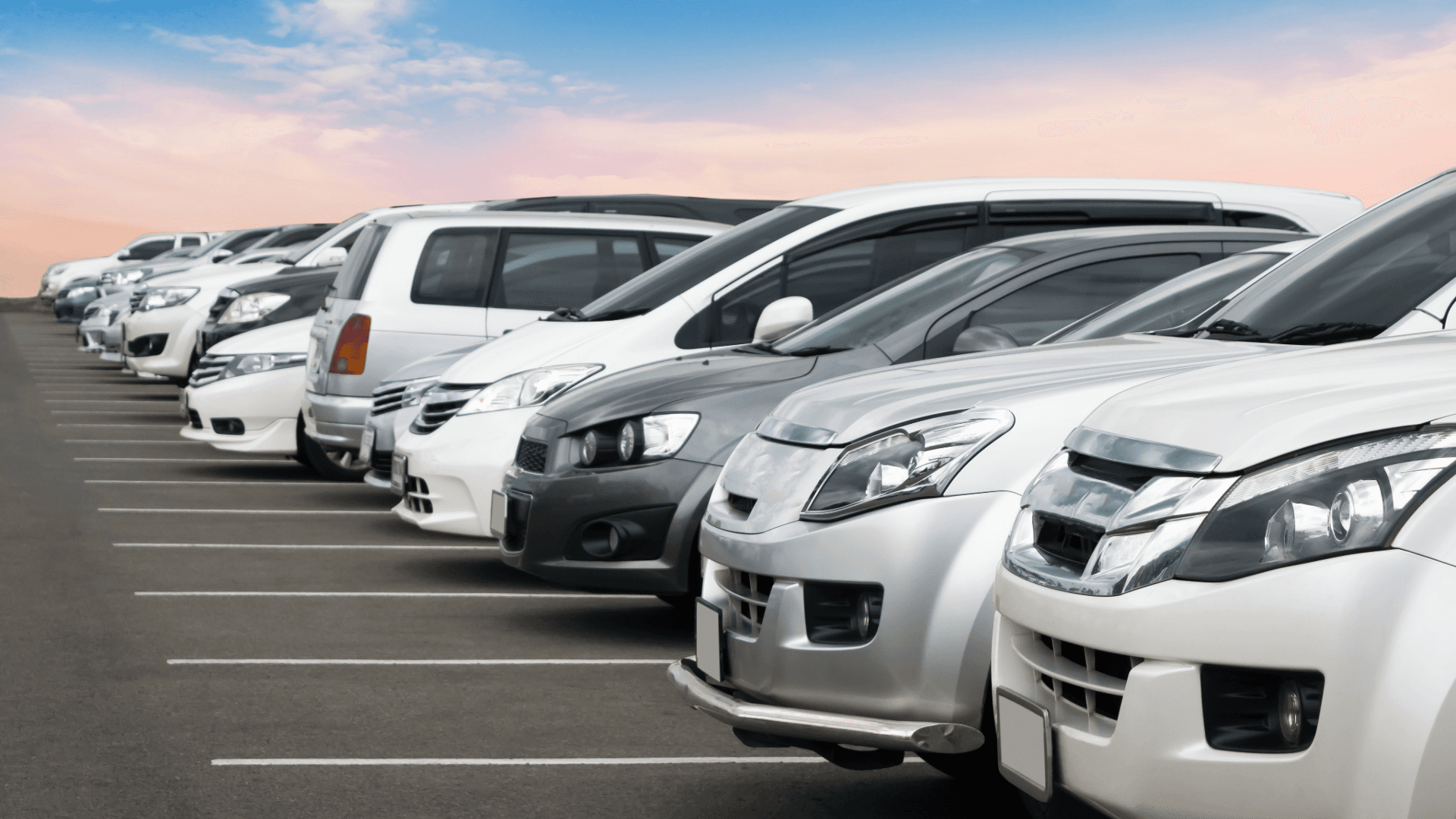 Row of cars